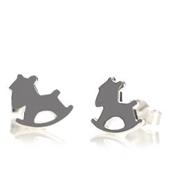 Zdjęcie Kolczyki Konik na Biegunach EarPin-007